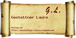 Gestettner Laura névjegykártya